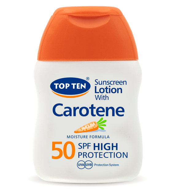 TOP TEN Sunscreen Lotion With Carotene SPF 50 -Pocket